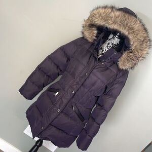 London Fog Tower Blackberry Down Jacket NEW